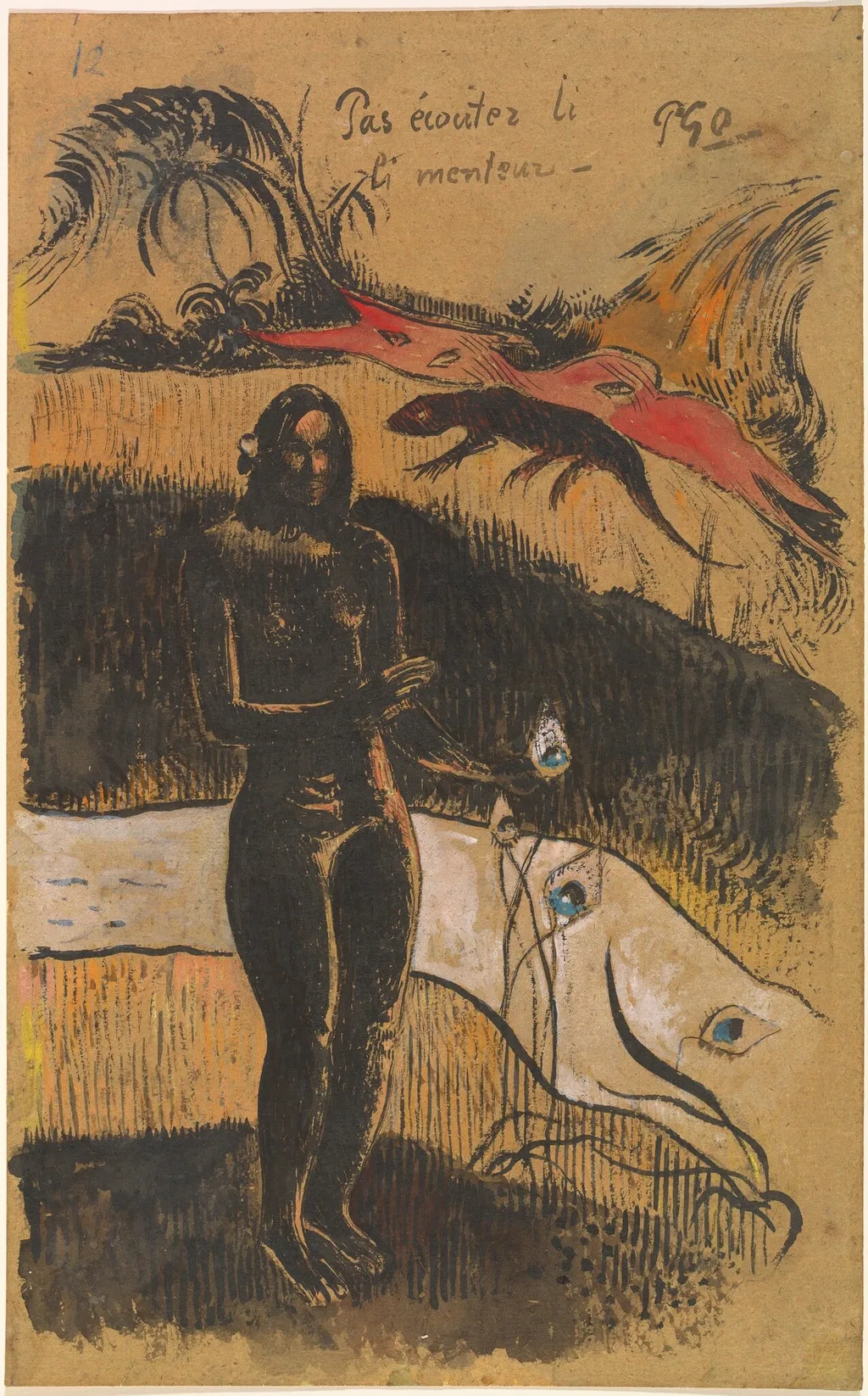 Nave Nave Fenua, by Paul Gauguin, ink, 1894