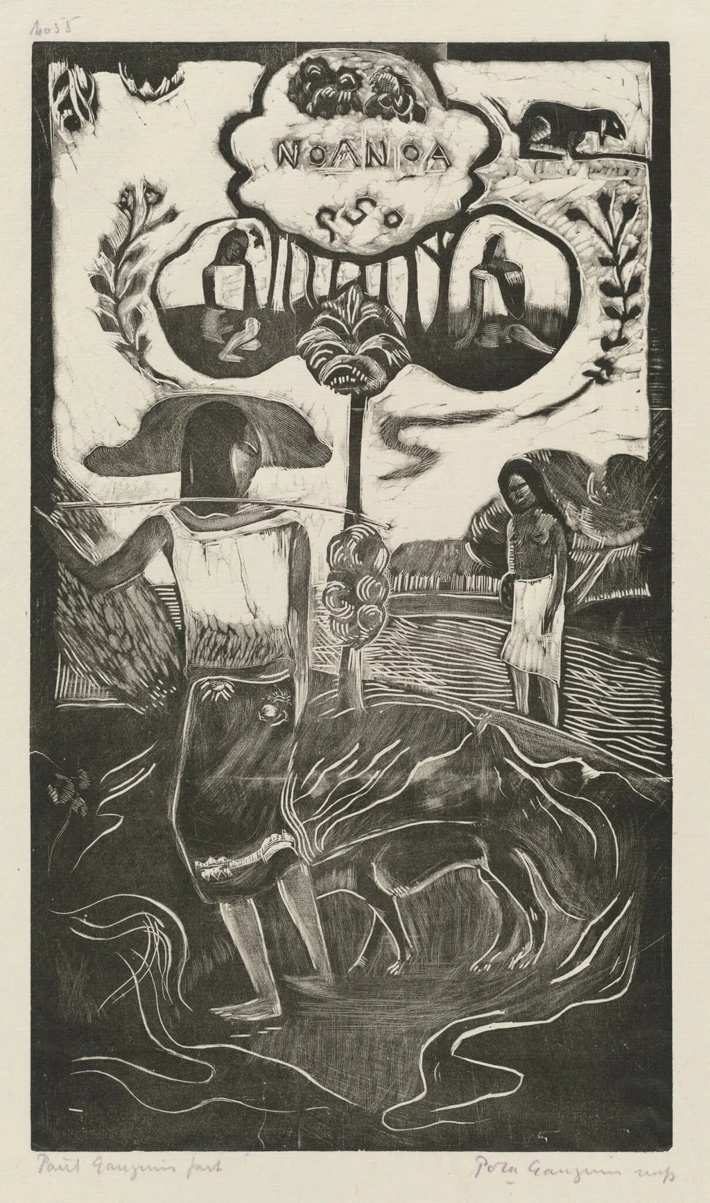 Noa Noa (Fragrant, Fragrant), by Paul Gauguin, ink, 1894