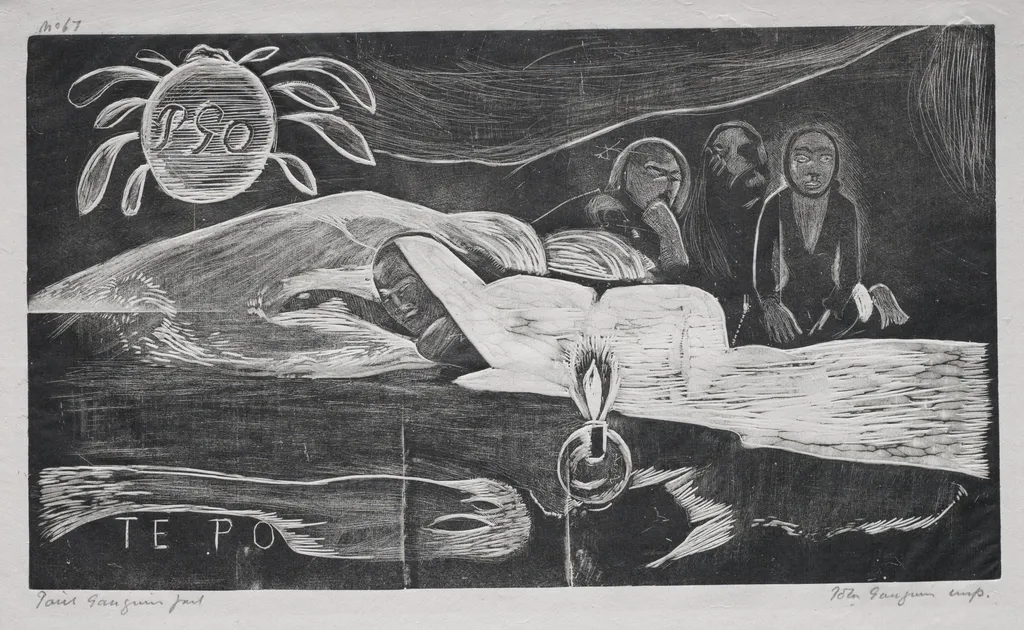 Noa Noa: Te Po (Eternal Night), by Paul Gauguin, 1894