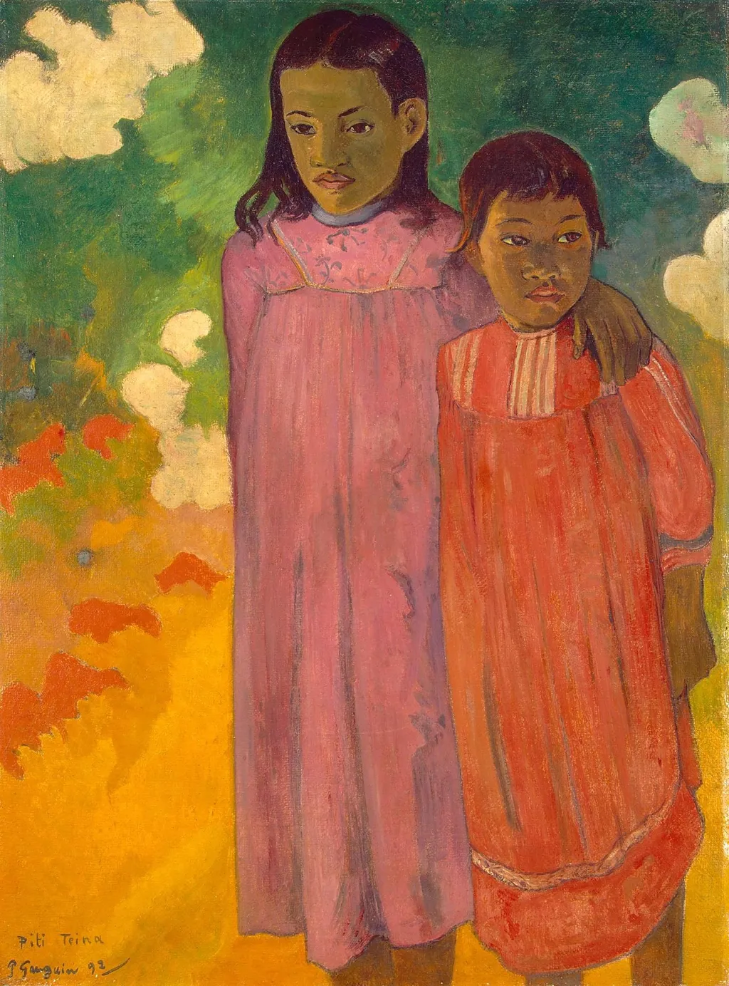 Piti Teina, by Paul Gauguin, oil, 1896