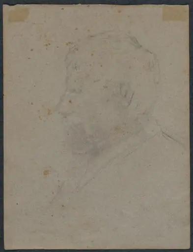 Profile Bust of a Man (verso), by Paul Gauguin