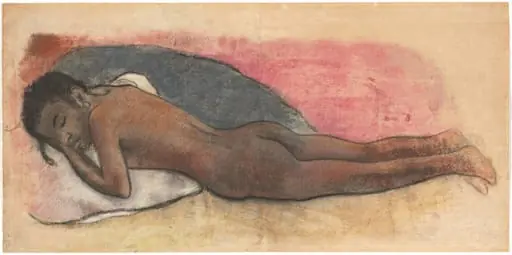 Reclining Nude [recto], by Paul Gauguin