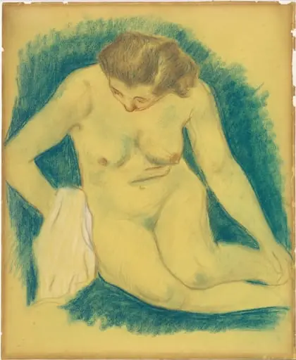 Seated Nude Seen from Above, by Paul Gauguin