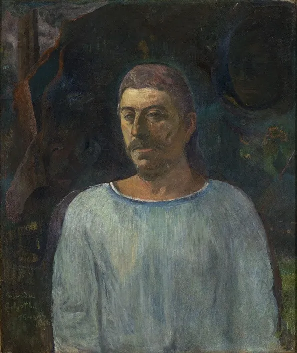 Self-portrait (Near Golgotha), by Paul Gauguin, oil, 1898