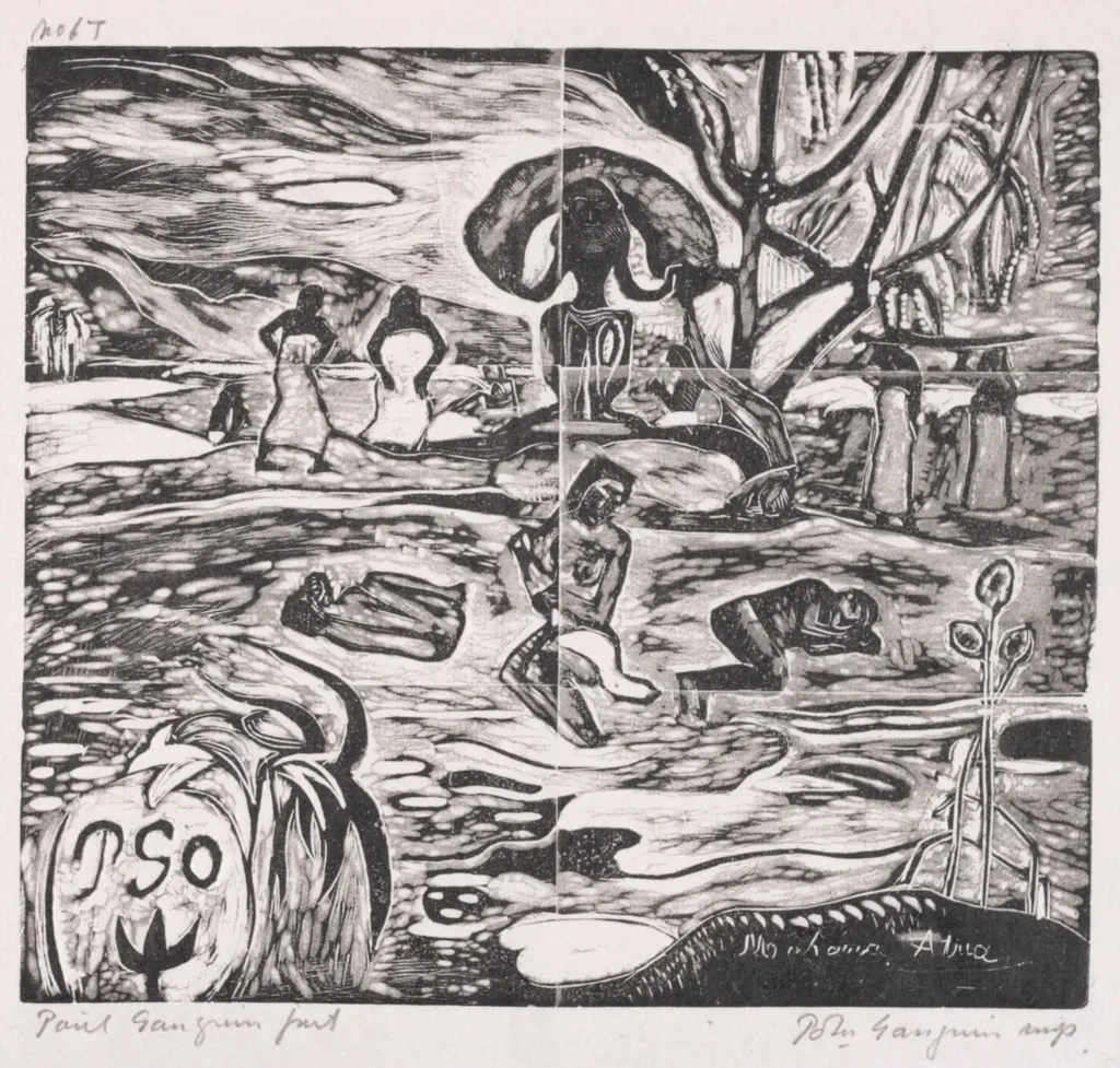 Tahitian Series: Offerings to a God, by Paul Gauguin, 1894