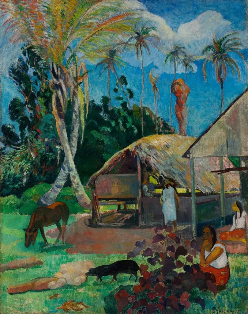 The Black Pigs, by Paul Gauguin