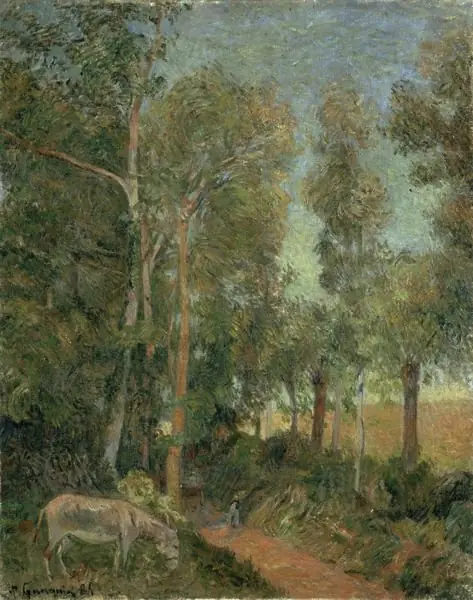 The edge of the forest (III), by Paul Gauguin