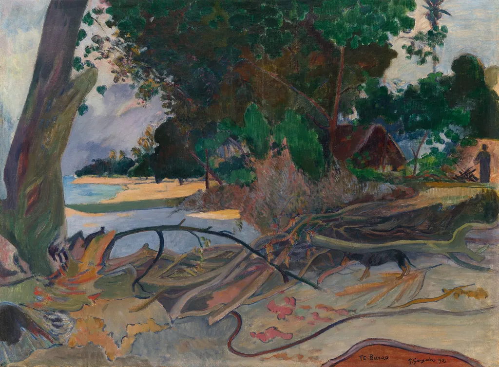 The Hibiscus Tree (Te Burao), by Paul Gauguin, oil, 1896