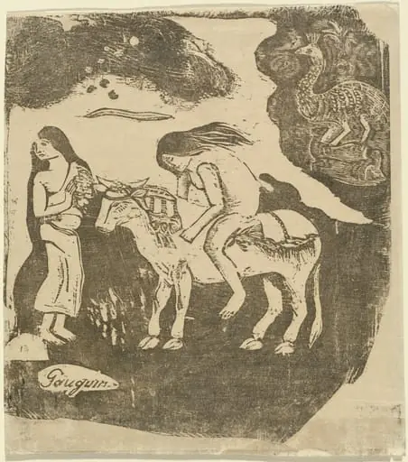 The Rape of Europa (L'enlevement d'Europe), by Paul Gauguin