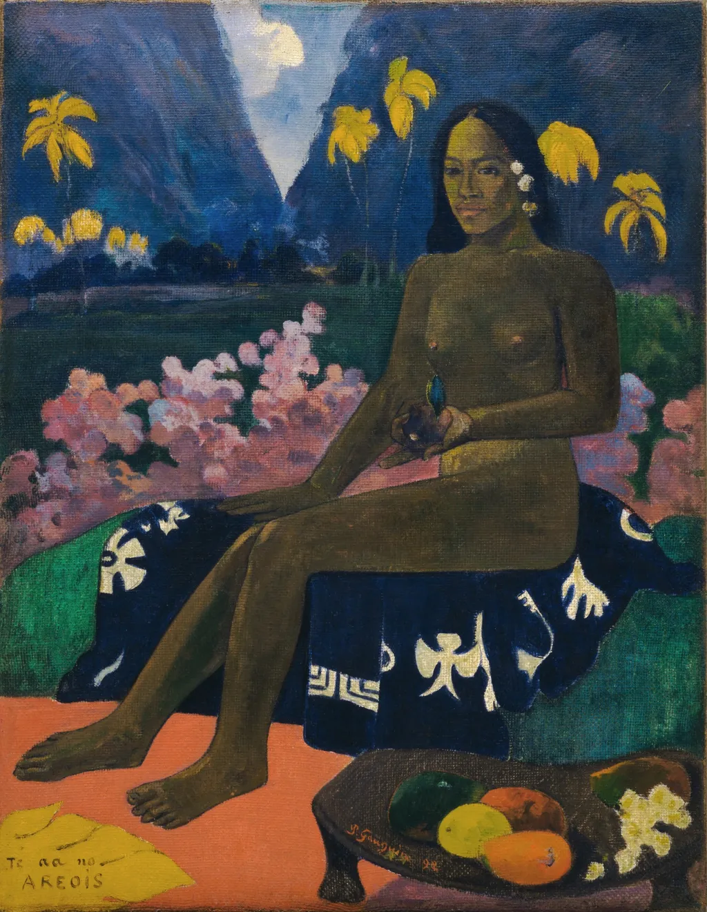 The Seed of the Areoi, by Paul Gauguin, oil, 1896