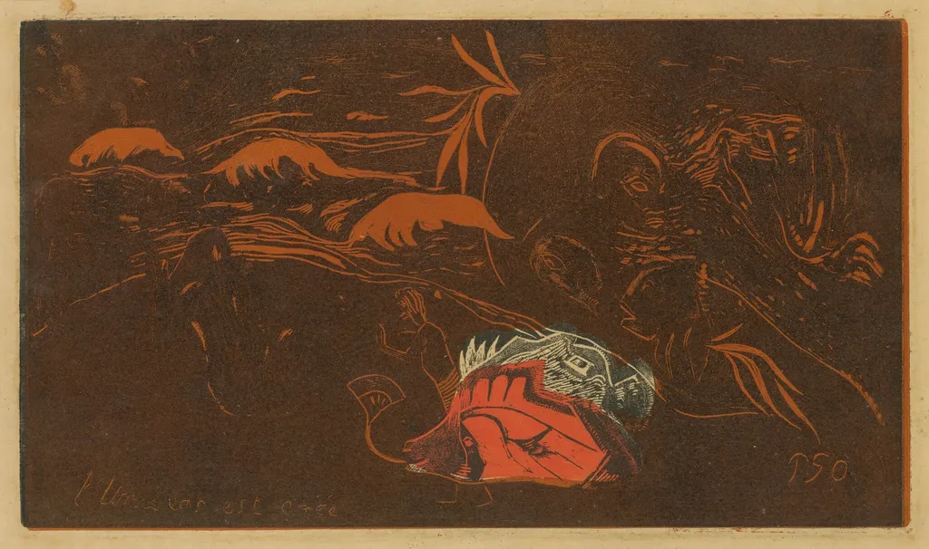 The Universe is Created (L'Univers est cree), by Paul Gauguin, ink, 1894