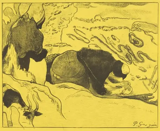 The Washerwomen (Les laveuses), by Paul Gauguin