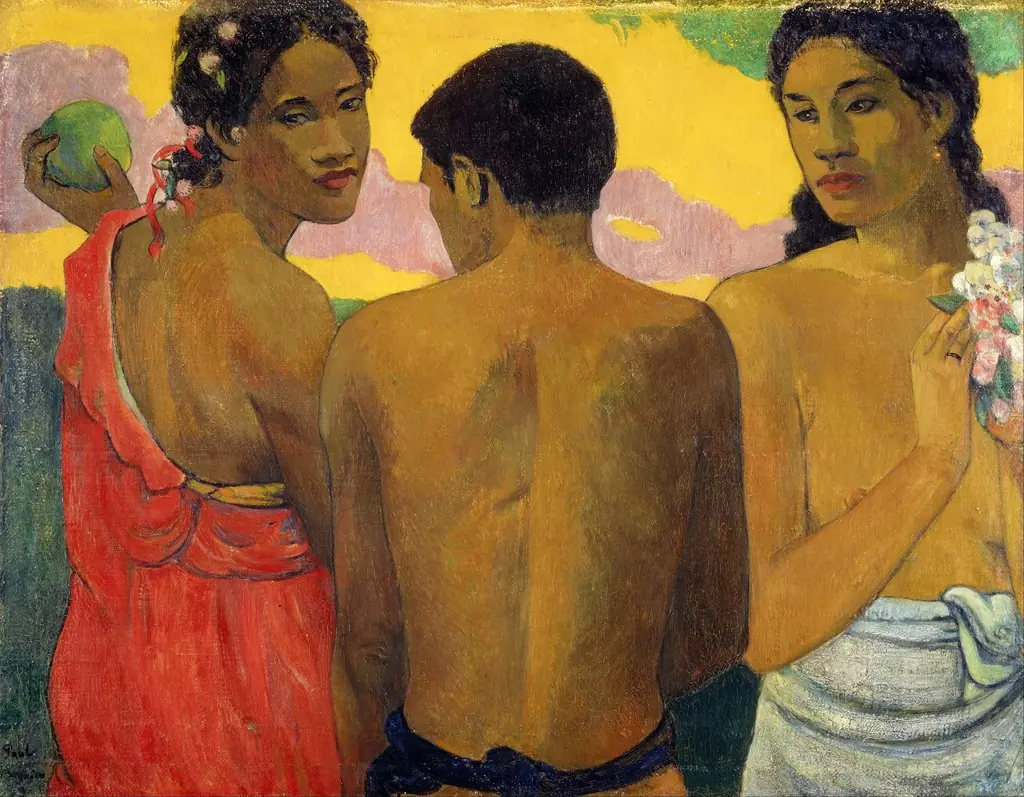 Three Tahitians, by Paul Gauguin