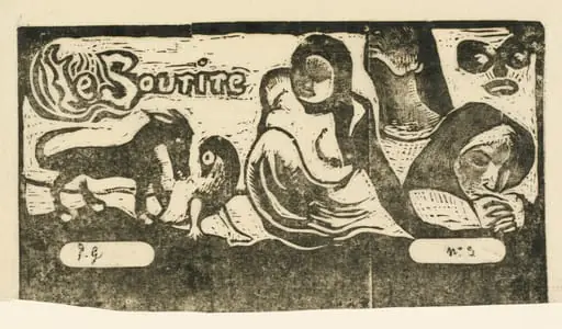 Title Page for "Le Sourire" (Titre du Sourire), by Paul Gauguin