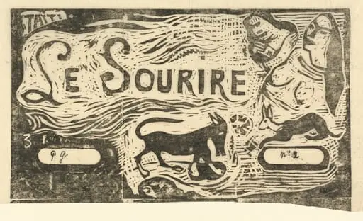Title Page for "Le Sourire" (Titre du Sourire), by Paul Gauguin