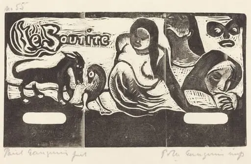 Title Page for "Le Sourire" (Titre du Sourire), by Paul Gauguin