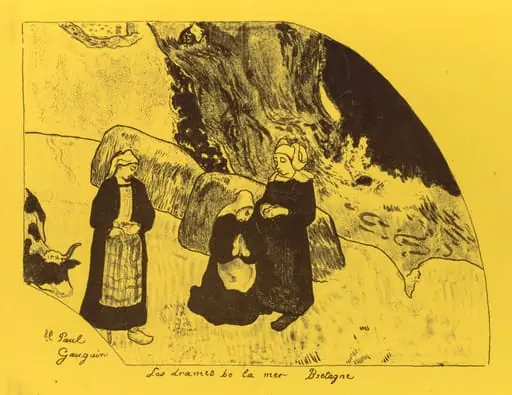 Volpini Suite: Dramas of the Sea: Brittany (Les Drames de la Mer, Bretagne), by Paul Gauguin