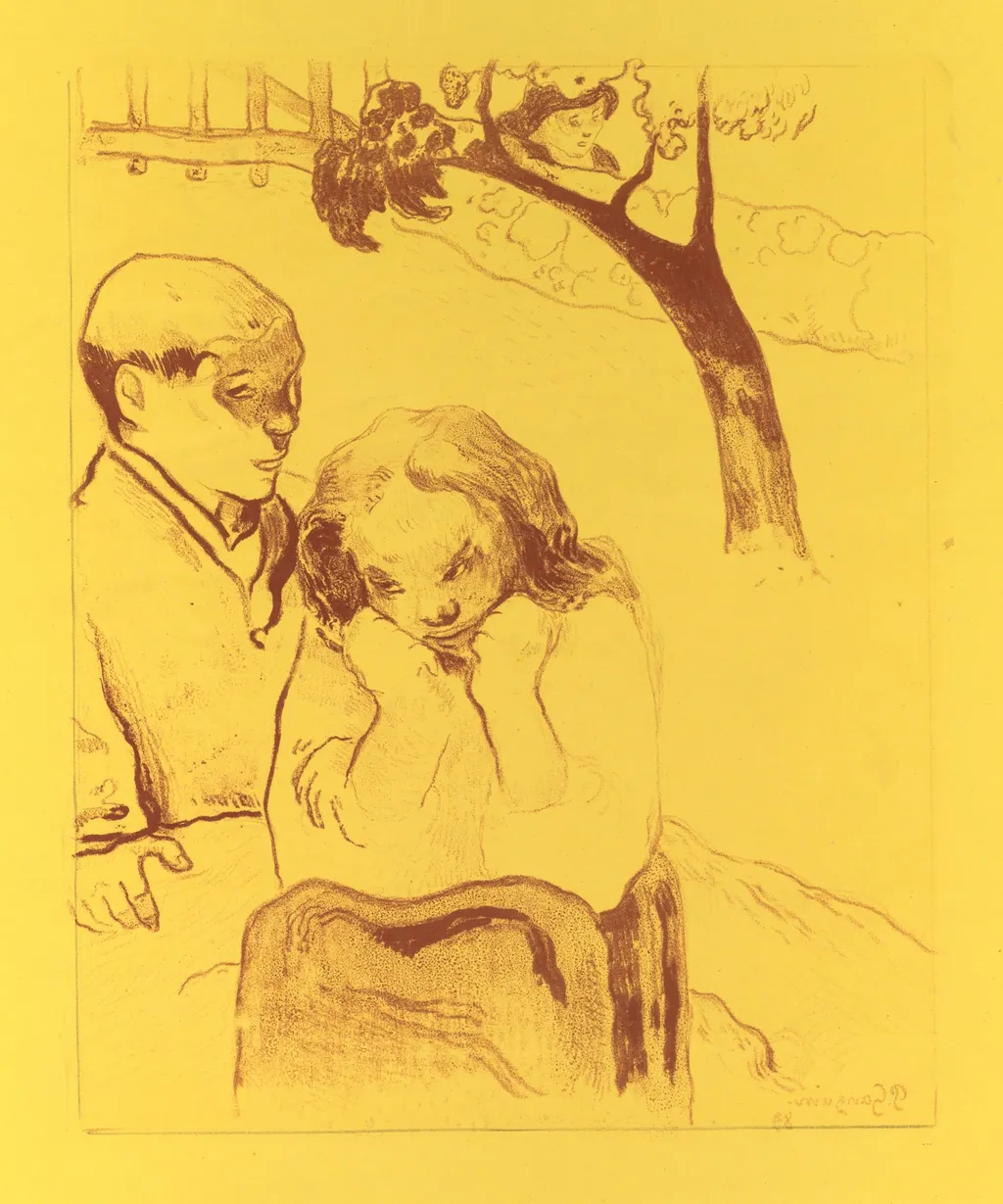 Volpini Suite: Human Misery (Misères Humaines), by Paul Gauguin, 1889