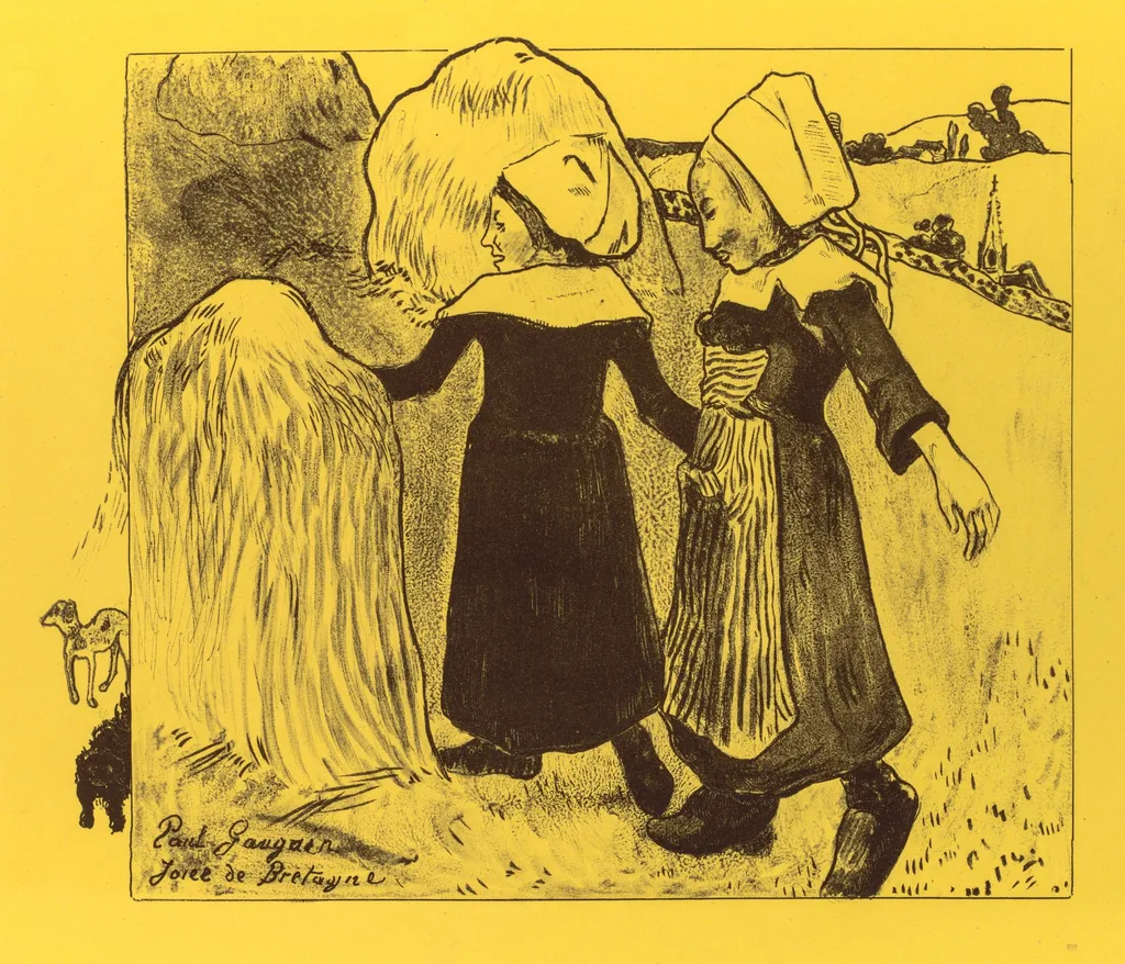 Volpini Suite: Joys of Brittany (Joies de Bretagne), by Paul Gauguin, 1889