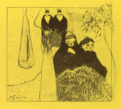 Volpini Suite: Old Women of Arles (Les Vieilles Filles [Arles]), by Paul Gauguin