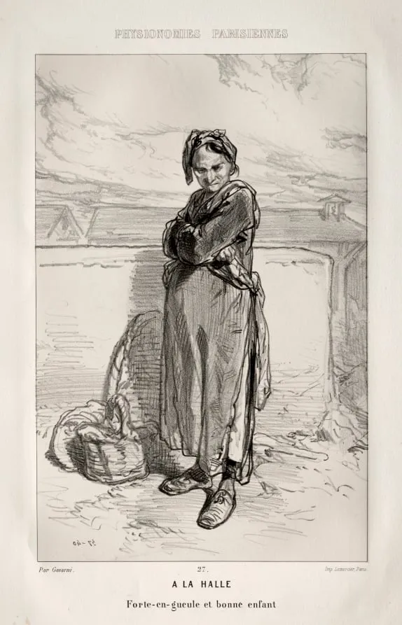 À la Halle, by Paul Gavarni, 1857