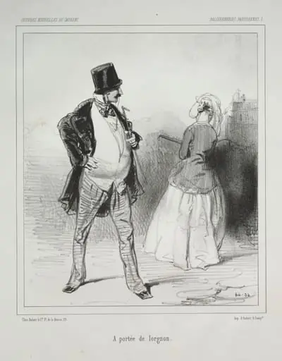 A portée de lorgnon, by Paul Gavarni