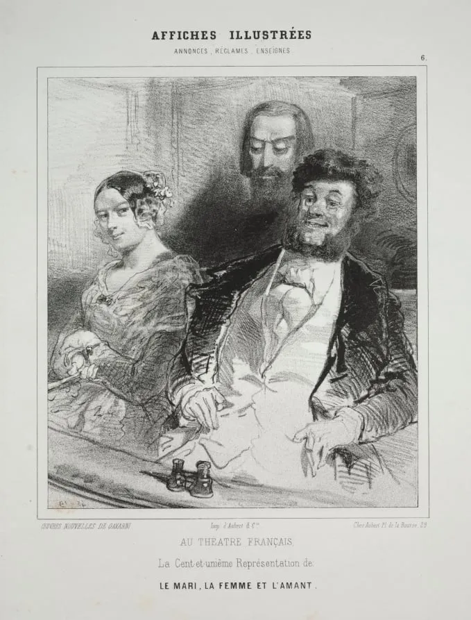Affiches Illustées, by Paul Gavarni, 1845
