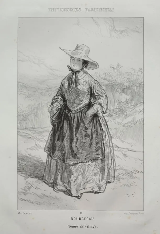 Bourgeoise, by Paul Gavarni, 1857