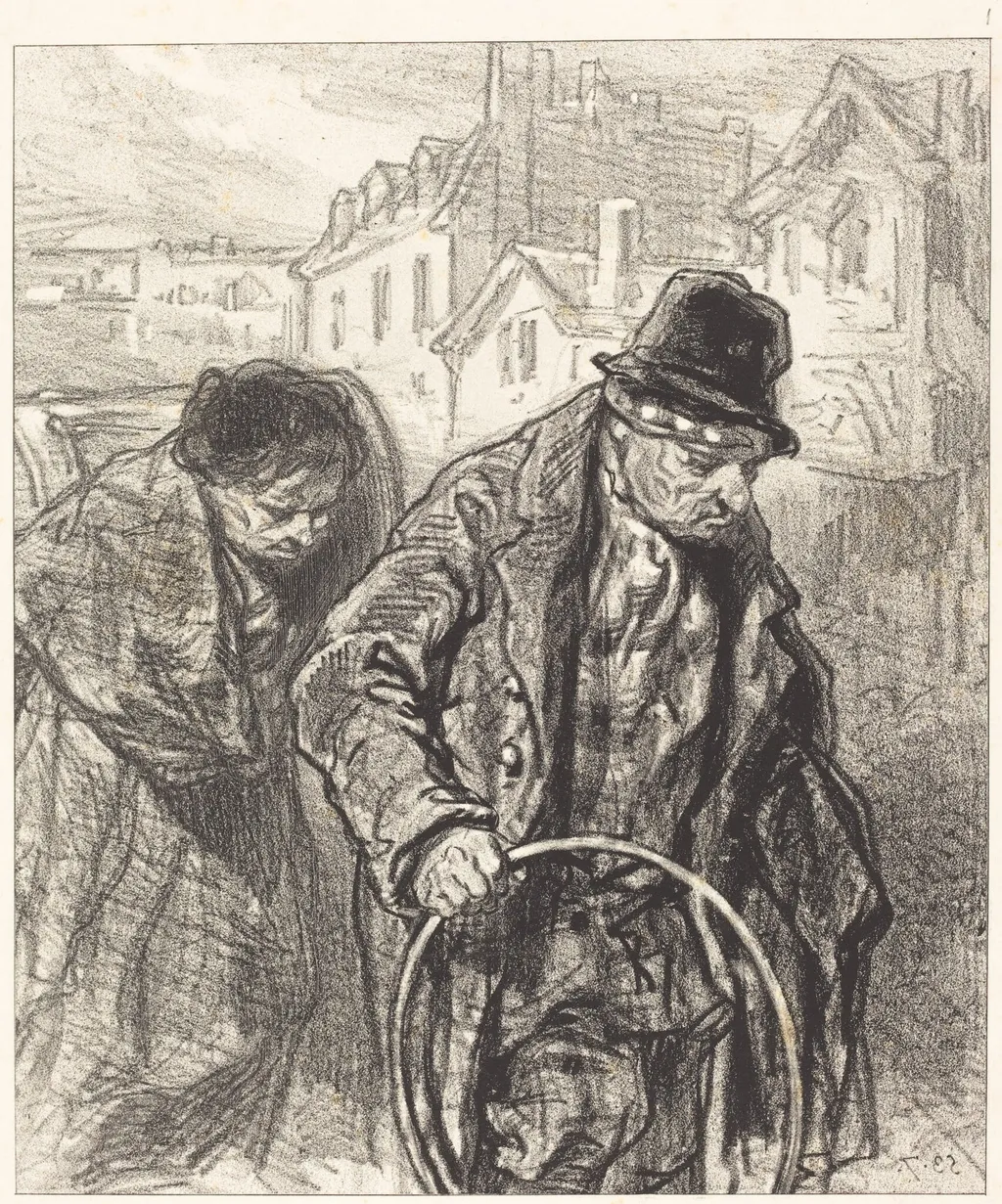 "Ce qui se fait dans les meilleures societes", by Paul Gavarni, ink, 1835