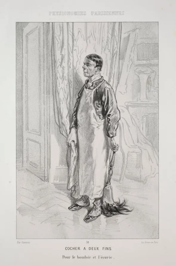 Cocher à deux Fins, by Paul Gavarni, 1858