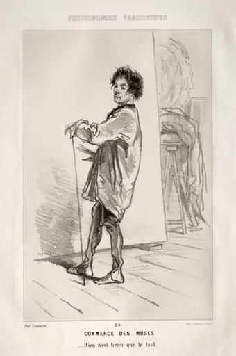 Commerce des Muses, by Paul Gavarni