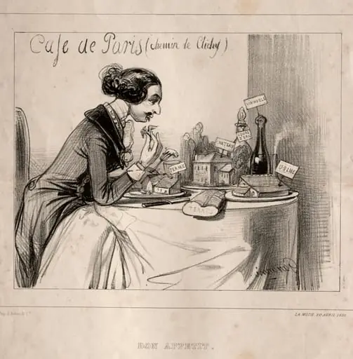 Croquis Fantastique: Bon Appetit, by Paul Gavarni