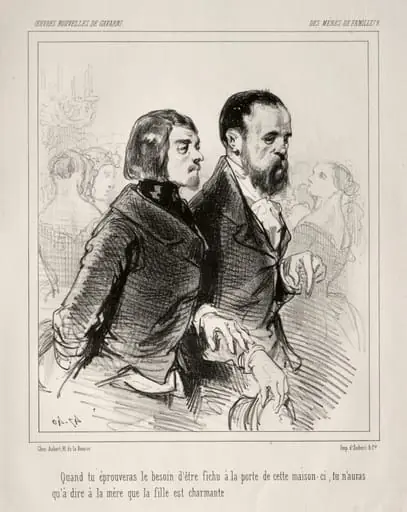 Des Mères de Famille!, by Paul Gavarni