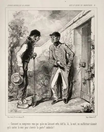 Faite et Gestes du Propriétaire, by Paul Gavarni