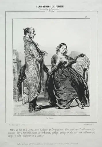Fourberies de Femmes En Matière de Sentiment, by Paul Gavarni