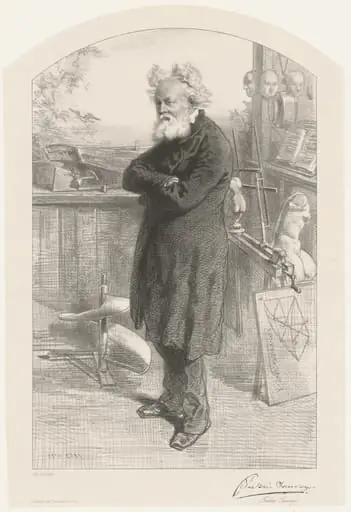 Frédéric Sauvage, by Paul Gavarni
