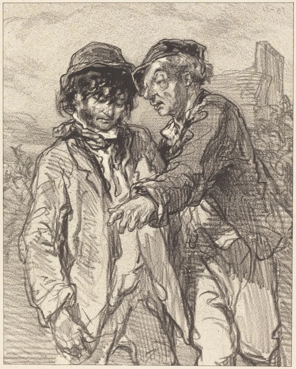 Histoire d'en dire deux, by Paul Gavarni, ink, 1835