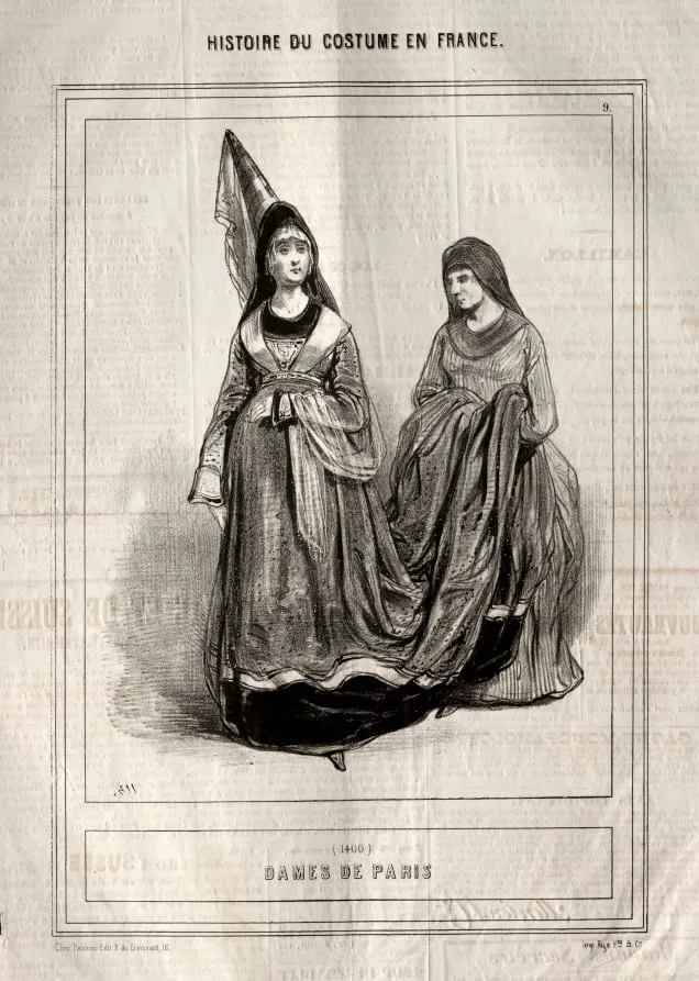 Histoire du Costume en France: Dames de Paris, by Paul Gavarni, 1843