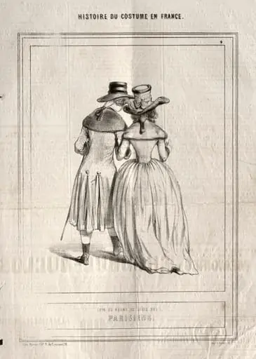 Histoire du Costume en France: Parisiens, by Paul Gavarni