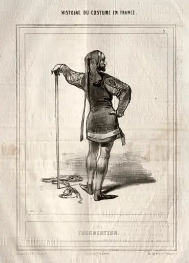 Histoire du Costume en France: Tourmenteur, by Paul Gavarni