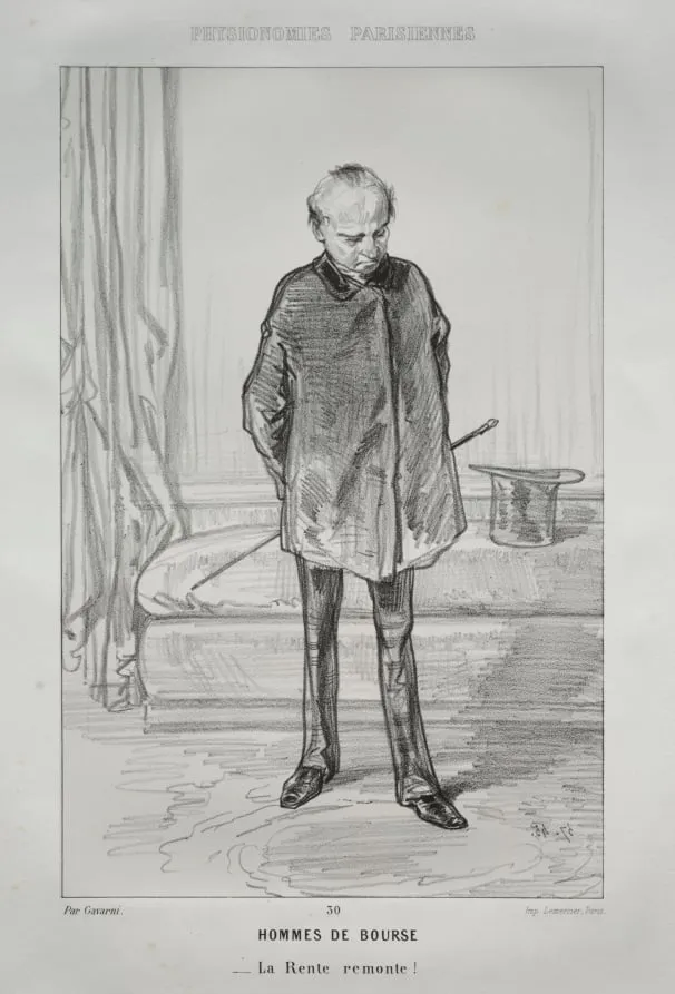 Hommes de Bourse, by Paul Gavarni, 1857