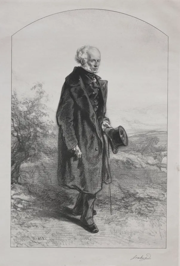 Isabey, by Paul Gavarni, 1855