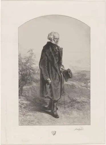 Jean Baptiste Isabey, by Paul Gavarni