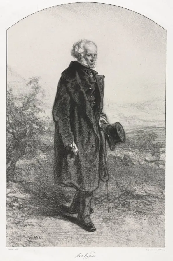 Jean Baptiste Isabey, by Paul Gavarni, 1855