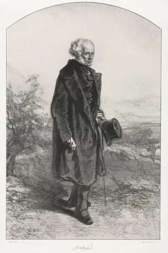 Jean Baptiste Isabey, by Paul Gavarni