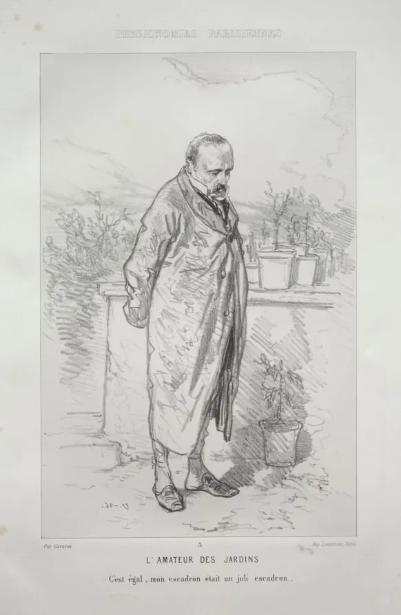 L'Amateur des Jardins, by Paul Gavarni, 1858
