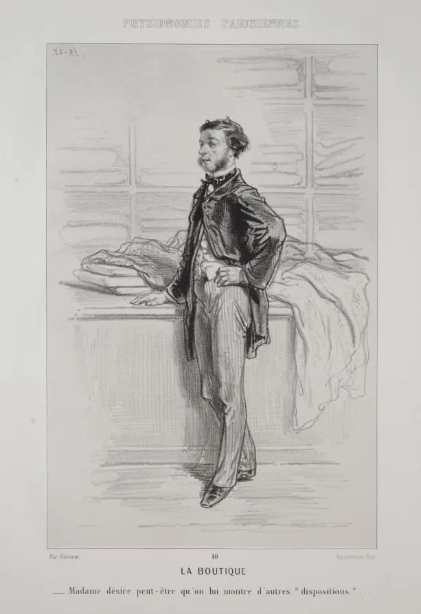 La Boutique, by Paul Gavarni, 1858