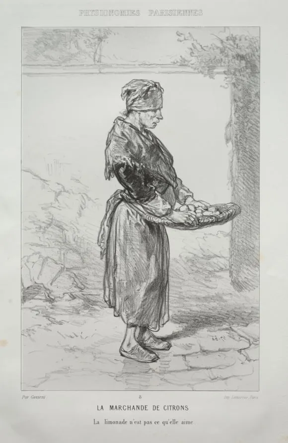 La Marchande de Citrons, by Paul Gavarni, 1857