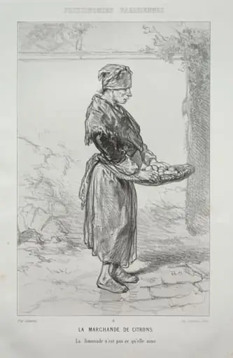 La Marchande de Citrons, by Paul Gavarni