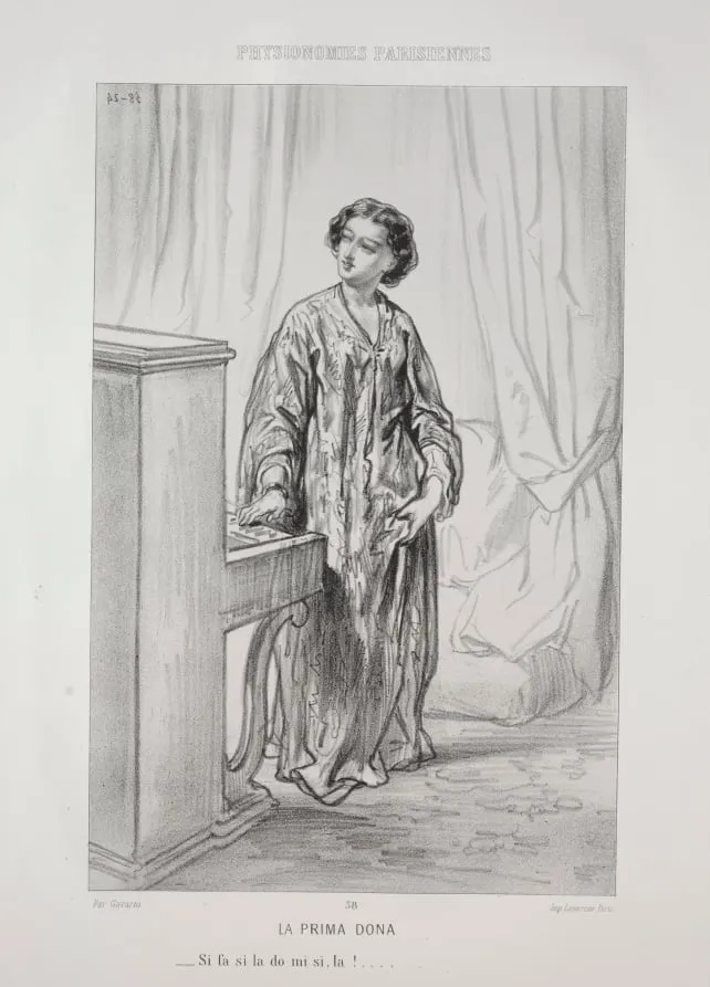 La Prima Dona, by Paul Gavarni, 1857